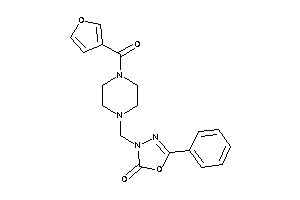 3-[[4-(3-furoyl)piperazino]methyl]-5-phenyl-1,3,4-oxadiazol-2-one