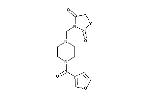 3-[[4-(3-furoyl)piperazino]methyl]thiazolidine-2,4-quinone