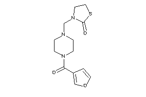 3-[[4-(3-furoyl)piperazino]methyl]thiazolidin-2-one