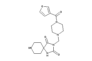 Image of 3-[[4-(3-furoyl)piperazino]methyl]-1,3,8-triazaspiro[4.5]decane-2,4-quinone