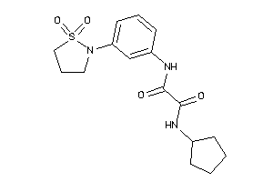 N-cyclopentyl-N'-[3-(1,1-diketo-1,2-thiazolidin-2-yl)phenyl]oxamide