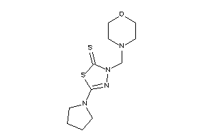 3-(morpholinomethyl)-5-pyrrolidino-1,3,4-thiadiazole-2-thione