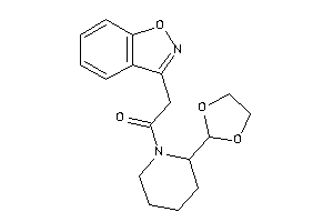 1-[2-(1,3-dioxolan-2-yl)piperidino]-2-indoxazen-3-yl-ethanone