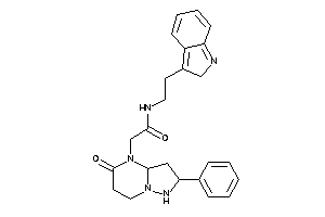 Image of N-[2-(2H-indol-3-yl)ethyl]-2-(5-keto-2-phenyl-1,2,3,3a,6,7-hexahydropyrazolo[1,5-a]pyrimidin-4-yl)acetamide
