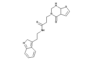 N-[2-(2H-indol-3-yl)ethyl]-3-(4-keto-1,2,4a,7a-tetrahydrofuro[2,3-d]pyrimidin-3-yl)propionamide
