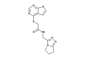 N-(6,7-dihydro-5H-pyrrolo[2,1-c][1,2,4]triazol-3-ylmethyl)-2-(thieno[2,3-d]pyrimidin-4-ylthio)acetamide