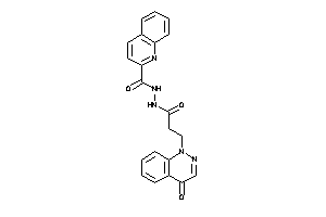 N'-[3-(4-ketocinnolin-1-yl)propanoyl]quinaldohydrazide