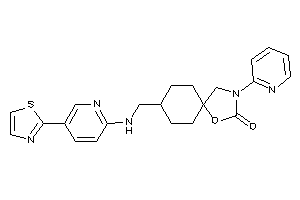3-(2-pyridyl)-8-[[(5-thiazol-2-yl-2-pyridyl)amino]methyl]-1-oxa-3-azaspiro[4.5]decan-2-one