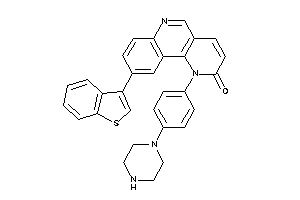 Image of 9-(benzothiophen-3-yl)-1-(4-piperazinophenyl)benzo[h][1,6]naphthyridin-2-one