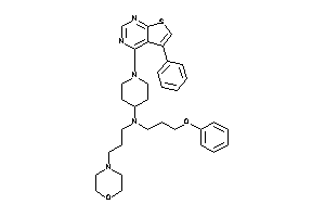 3-morpholinopropyl-(3-phenoxypropyl)-[1-(5-phenylthieno[2,3-d]pyrimidin-4-yl)-4-piperidyl]amine