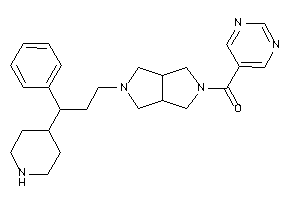 [5-[3-phenyl-3-(4-piperidyl)propyl]-1,3,3a,4,6,6a-hexahydropyrrolo[3,4-c]pyrrol-2-yl]-(5-pyrimidyl)methanone