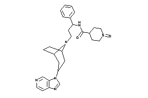 N-[3-(3-imidazo[4,5-c]pyridin-3-yl-8-azabicyclo[3.2.1]octan-8-yl)-1-phenyl-propyl]-1-keto-thiane-4-carboxamide