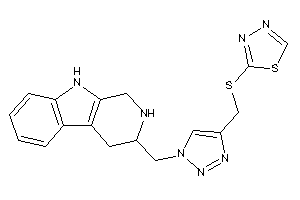 2-[[1-(2,3,4,9-tetrahydro-1H-$b-carbolin-3-ylmethyl)triazol-4-yl]methylthio]-1,3,4-thiadiazole