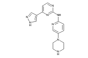 (5-piperazino-2-pyridyl)-[4-(1H-pyrazol-4-yl)pyrimidin-2-yl]amine