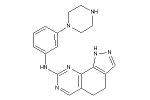 Image of 4,5-dihydro-1H-pyrazolo[4,3-h]quinazolin-8-yl-(3-piperazinophenyl)amine