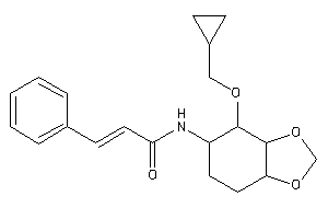 N-[4-(cyclopropylmethoxy)-3a,4,5,6,7,7a-hexahydro-1,3-benzodioxol-5-yl]-3-phenyl-acrylamide