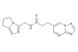 N-(6,7-dihydro-5H-pyrrolo[2,1-c][1,2,4]triazol-3-ylmethyl)-3-([1,2,4]triazolo[1,5-a]pyrimidin-6-yl)propionamide