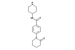 4-(2-ketopiperidino)-N-(4-piperidyl)benzamide