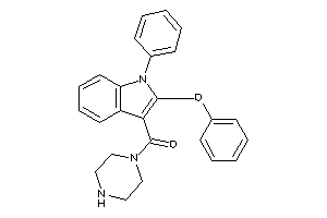 Image of (2-phenoxy-1-phenyl-indol-3-yl)-piperazino-methanone