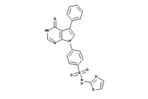 4-(4-keto-5-phenyl-3H-pyrrolo[2,3-d]pyrimidin-7-yl)-N-thiazol-2-yl-benzenesulfonamide