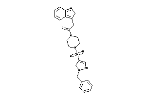 1-[4-[(1-benzyl-3-pyrazolin-4-yl)sulfonyl]piperazino]-2-(2H-indol-3-yl)ethanone