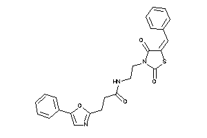 N-[2-(5-benzal-2,4-diketo-thiazolidin-3-yl)ethyl]-3-(5-phenyloxazol-2-yl)propionamide