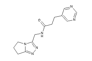 N-(6,7-dihydro-5H-pyrrolo[2,1-c][1,2,4]triazol-3-ylmethyl)-3-(5-pyrimidyl)propionamide