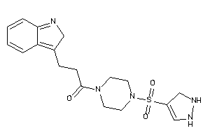 Image of 3-(2H-indol-3-yl)-1-[4-(3-pyrazolin-4-ylsulfonyl)piperazino]propan-1-one