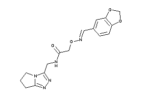 N-(6,7-dihydro-5H-pyrrolo[2,1-c][1,2,4]triazol-3-ylmethyl)-2-(piperonylideneamino)oxy-acetamide