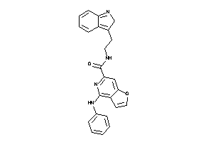 4-anilino-N-[2-(2H-indol-3-yl)ethyl]furo[3,2-c]pyridine-6-carboxamide