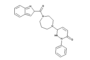 6-[4-(2H-indole-2-carbonyl)-1,4-diazepan-1-yl]-2-phenyl-1,6-dihydropyridazin-3-one