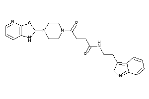 Image of 4-[4-(1,2-dihydrothiazolo[5,4-b]pyridin-2-yl)piperazino]-N-[2-(2H-indol-3-yl)ethyl]-4-keto-butyramide