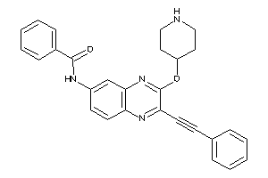 N-[2-(2-phenylethynyl)-3-(4-piperidyloxy)quinoxalin-6-yl]benzamide