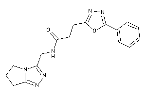 N-(6,7-dihydro-5H-pyrrolo[2,1-c][1,2,4]triazol-3-ylmethyl)-3-(5-phenyl-1,3,4-oxadiazol-2-yl)propionamide