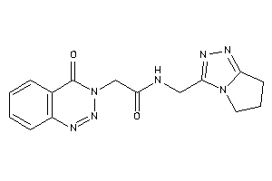 N-(6,7-dihydro-5H-pyrrolo[2,1-c][1,2,4]triazol-3-ylmethyl)-2-(4-keto-1,2,3-benzotriazin-3-yl)acetamide