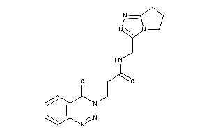 N-(6,7-dihydro-5H-pyrrolo[2,1-c][1,2,4]triazol-3-ylmethyl)-3-(4-keto-1,2,3-benzotriazin-3-yl)propionamide