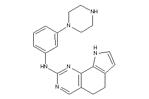 6,9-dihydro-5H-pyrrolo[3,2-h]quinazolin-2-yl-(3-piperazinophenyl)amine