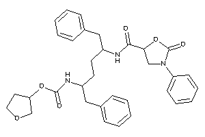 N-[1-benzyl-4-[(2-keto-3-phenyl-oxazolidine-5-carbonyl)amino]-5-phenyl-pentyl]carbamic Acid Tetrahydrofuran-3-yl Ester