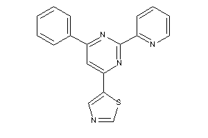 Image of 5-[6-phenyl-2-(2-pyridyl)pyrimidin-4-yl]thiazole