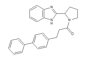 1-[2-(1H-benzimidazol-2-yl)pyrrolidino]-3-(4-phenylphenyl)propan-1-one
