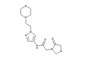 2-(4-ketothiazolidin-3-yl)-N-[1-(2-morpholinoethyl)pyrazol-4-yl]acetamide