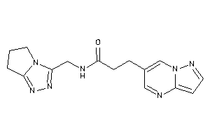 N-(6,7-dihydro-5H-pyrrolo[2,1-c][1,2,4]triazol-3-ylmethyl)-3-pyrazolo[1,5-a]pyrimidin-6-yl-propionamide