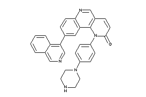 9-(4-isoquinolyl)-1-(4-piperazinophenyl)benzo[h][1,6]naphthyridin-2-one
