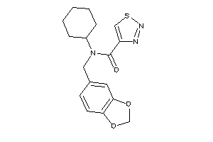 N-cyclohexyl-N-piperonyl-thiadiazole-4-carboxamide
