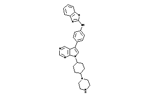 1,3-benzoxazol-2-yl-[4-[7-(4-piperazinocyclohexyl)pyrrolo[2,3-d]pyrimidin-5-yl]phenyl]amine