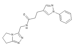 N-(6,7-dihydro-5H-pyrrolo[2,1-c][1,2,4]triazol-3-ylmethyl)-3-(1-phenylpyrazol-4-yl)propionamide