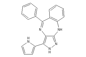 Image of 5-phenyl-3-(1H-pyrrol-2-yl)-2,10-dihydropyrazolo[3,4-b][1,4]benzodiazepine