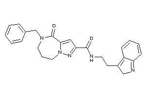 Image of 5-benzyl-N-[2-(2H-indol-3-yl)ethyl]-4-keto-7,8-dihydro-6H-pyrazolo[1,5-a][1,4]diazepine-2-carboxamide