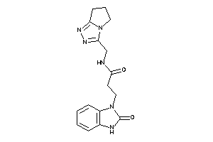 N-(6,7-dihydro-5H-pyrrolo[2,1-c][1,2,4]triazol-3-ylmethyl)-3-(2-keto-3H-benzimidazol-1-yl)propionamide