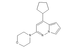4-(4-cyclopentylpyrrolo[2,1-f]pyridazin-2-yl)morpholine